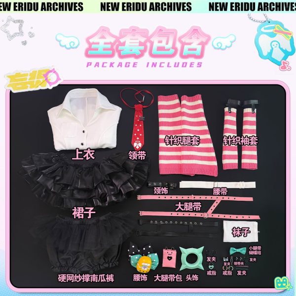 Zenless Zone Zero Sunna Cosplay Costume and Angel Wing Backpack | zenlesszonezero.toys | ZZZ Sunna | Zenless Zone Zero Cosplay Costume and Angel Wing Backpack |