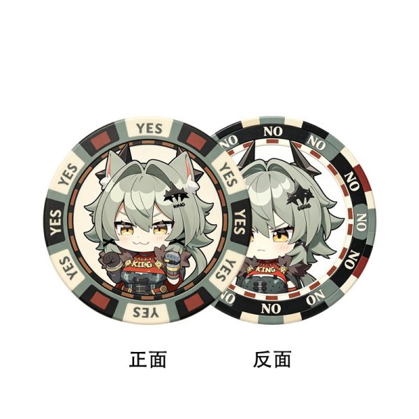 Zenless Zone Zero Caesar Acrylic Decision Coin (YES/NO) – Fan Support Merchandise