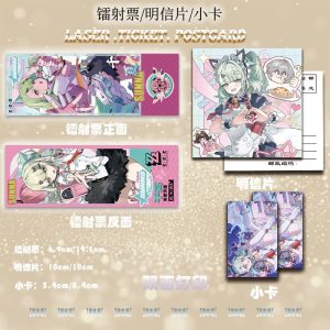 Chika 6-Piece Merch Set – Holo Ticket, Badge, Keychain & Cards | Zenless Zone Zero
