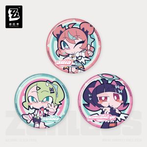 [Pre-order] Zenless Zone Zero PINK Sugar Rush Chibi Badge (Jan 2027) | zenlesszonezero.toys | ZZZ Aria, Nangong Yu, Sunna | Zenless Zone Zero Chibi Badge |