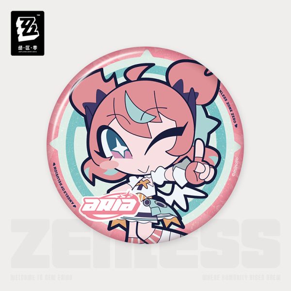 [Pre-order] Zenless Zone Zero PINK Sugar Rush Chibi Badge (Jan 2027) | zenlesszonezero.toys | ZZZ Aria, Nangong Yu, Sunna | Zenless Zone Zero Chibi Badge |