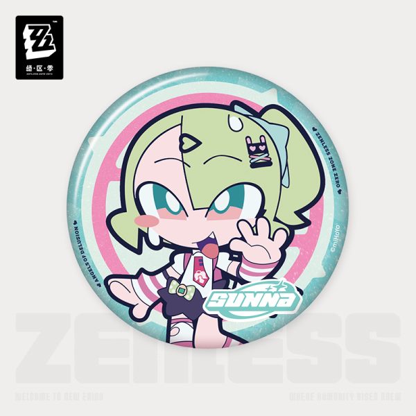[Pre-order] Zenless Zone Zero PINK Sugar Rush Chibi Badge (Jan 2027) | zenlesszonezero.toys | ZZZ Aria, Nangong Yu, Sunna | Zenless Zone Zero Chibi Badge |