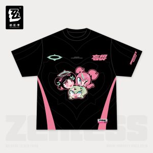 [Pre-order] Zenless Zone Zero PINK Sugar Rush T-Shirt (Jan 2027) | zenlesszonezero.toys | ZZZ Aria, Nangong Yu, Sunna | Zenless Zone Zero T-Shirt |