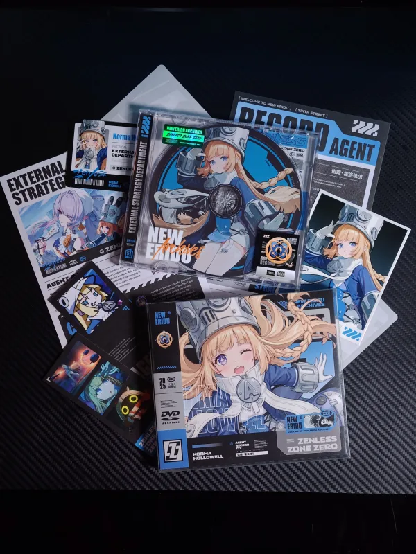 Zenless Zone Zero Toys – Norma Hollowell Character Archive CD/DVD – Collectible Gift for Fans, Perfect Birthday Present | zenlesszonezero.toys | ZZZ Norma | Zenless Zone Zero Character Archive CD/DVD |