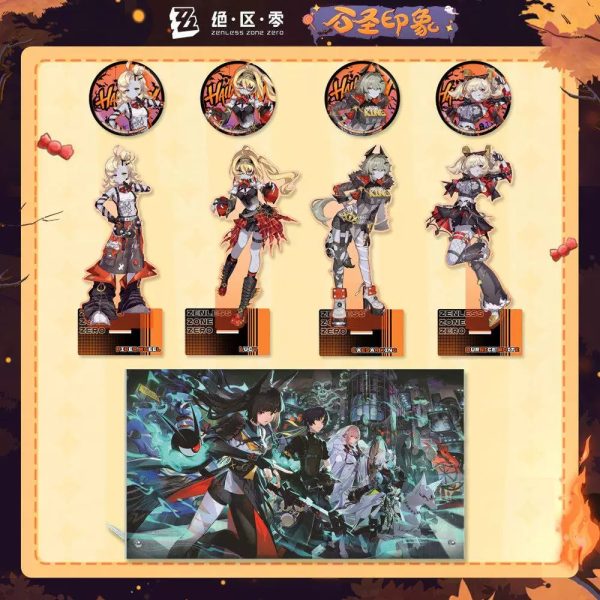 Zenless Zone Zero Lucy, Piper, Caesar, and Burnice Halloween Collectibles | zenlesszonezero.toys | ZZZ Lucy, Piper, Caesar, Burnice | Zenless Zone Zero Halloween Collectibles |