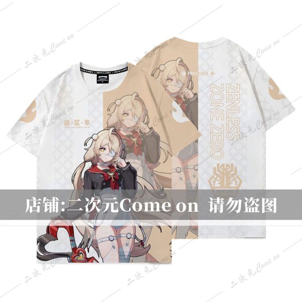 Zenless Zone Zero Phoenix Printed T-Shirt | zenlesszonezero.toys | ZZZ Phoenix | Zenless Zone Zero Printed T-Shirt |