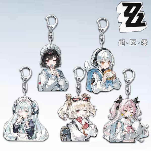 Zenless Zone Zero Ellen, Anby, Corin, Burnice, and Nicole Character Keychain | zenlesszonezero.toys | ZZZ Ellen, Anby, Corin, Burnice, Nicole | Zenless Zone Zero Character Keychain |