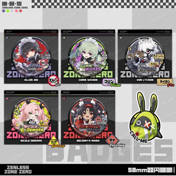 Zenless Zone Zero Ellen, Corin, Lycaon, Nekomata, and Nicole Collectibles | zenlesszonezero.toys | ZZZ Ellen, Corin, Lycaon, Nekomata, Nicole | Zenless Zone Zero Collectibles |