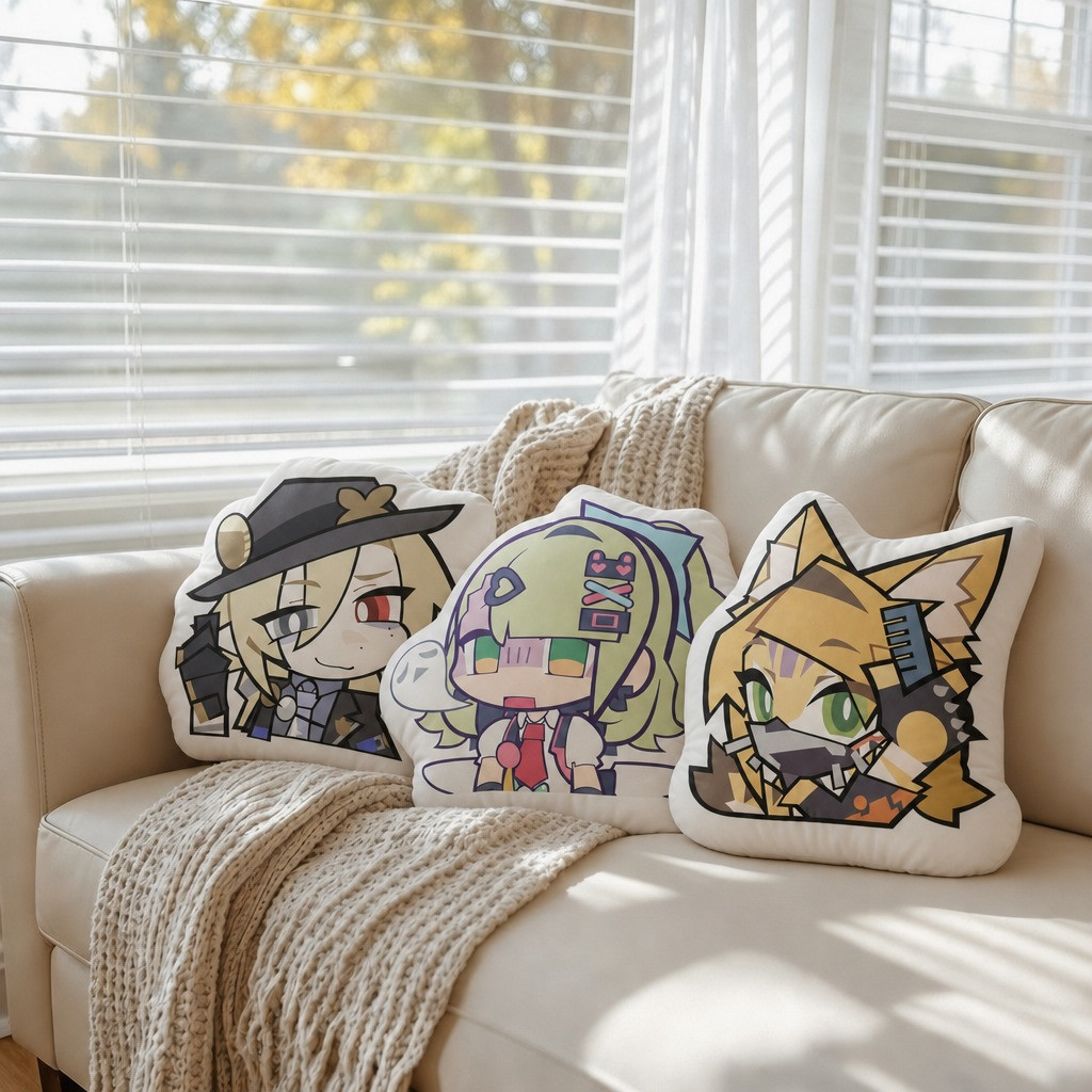 Zenless Zone Zero Corin, Pulchra, Lucy, Rina, Ju Fufu, Yixuan, Alice, Yuzuha, and Miyabi Chibi Shaped Pillow | zenlesszonezero.toys | ZZZ Corin, Pulchra, Lucy, Rina, Ju Fufu, Yixuan, Alice, Yuzuha, Miyabi | Zenless Zone Zero Chibi Shaped Pillow |
