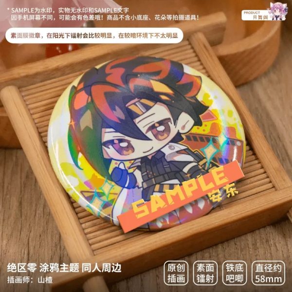 Zenless Zone Zero Soldier 11, Ellen, Anby, Anton, Soukaku, Koleda, Corin, Nekomata, Nicole, Miyabi, Billy, Grace, Lycaon, Zhu Yuan, Lucy, Jane, and Qingyi Illustrated Badge and Epoxy Charm Collection | zenlesszonezero.toys | ZZZ Soldier 11, Ellen, Anby, Anton, Soukaku, Koleda, Corin, Nekomata, Nicole, Miyabi, Billy, Grace, Lycaon, Zhu Yuan, Lucy, Jane, Qingyi | Zenless Zone Zero Illustrated Badge and Epoxy Charm Collection |