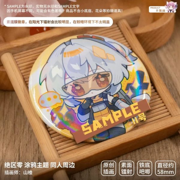 Zenless Zone Zero Soldier 11, Ellen, Anby, Anton, Soukaku, Koleda, Corin, Nekomata, Nicole, Miyabi, Billy, Grace, Lycaon, Zhu Yuan, Lucy, Jane, and Qingyi Illustrated Badge and Epoxy Charm Collection | zenlesszonezero.toys | ZZZ Soldier 11, Ellen, Anby, Anton, Soukaku, Koleda, Corin, Nekomata, Nicole, Miyabi, Billy, Grace, Lycaon, Zhu Yuan, Lucy, Jane, Qingyi | Zenless Zone Zero Illustrated Badge and Epoxy Charm Collection |