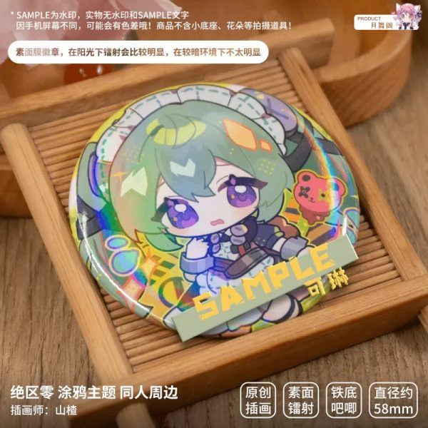 Zenless Zone Zero Soldier 11, Ellen, Anby, Anton, Soukaku, Koleda, Corin, Nekomata, Nicole, Miyabi, Billy, Grace, Lycaon, Zhu Yuan, Lucy, Jane, and Qingyi Illustrated Badge and Epoxy Charm Collection | zenlesszonezero.toys | ZZZ Soldier 11, Ellen, Anby, Anton, Soukaku, Koleda, Corin, Nekomata, Nicole, Miyabi, Billy, Grace, Lycaon, Zhu Yuan, Lucy, Jane, Qingyi | Zenless Zone Zero Illustrated Badge and Epoxy Charm Collection |