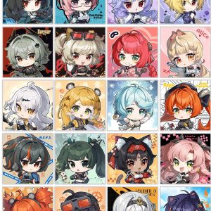 Zenless Zone Zero Alice, Yuzuha, Miyabi, Yanagi, Vivian, Hugo, Yixuan, Ju Fufu, Astra Yao, Evelyn, Seed, Orphie & Magus, Soldier 0 - Anby, Ellen, Rina, Qingyi, Zhu Yuan, Nicole, Nekomata, Burnice, Caesar, Grace, and Koleda Chibi Square Art Board Collection | zenlesszonezero.toys | ZZZ Alice, Yuzuha, Miyabi, Yanagi, Vivian, Hugo, Yixuan, Ju Fufu, Astra Yao, Evelyn, Seed, Orphie & Magus, Soldier 0 - Anby, Ellen, Rina, Qingyi, Zhu Yuan, Nicole, Nekomata, Burnice, Caesar, Grace, Koleda | Zenless Zone Zero Chibi Square Art Board Collection |