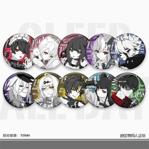 Zenless Zone Zero Lycaon, Hugo, Alice, Yuzuha, Ellen, Vivian, Yixuan, Harumasa, and Miyabi Black-and-White Merchandise Collection | zenlesszonezero.toys | ZZZ Lycaon, Hugo, Alice, Yuzuha, Ellen, Vivian, Yixuan, Harumasa, Miyabi | Zenless Zone Zero Black-and-White Merchandise Collection |