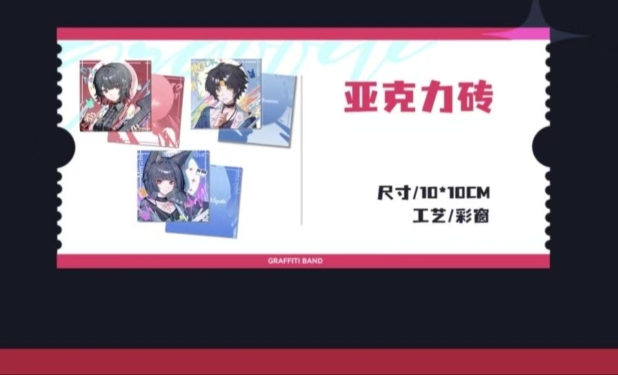 Zenless Zone Zero Harumasa, Ellen, Miyabi, Astra Yao, and Anby Graffiti Band Merchandise Collection
