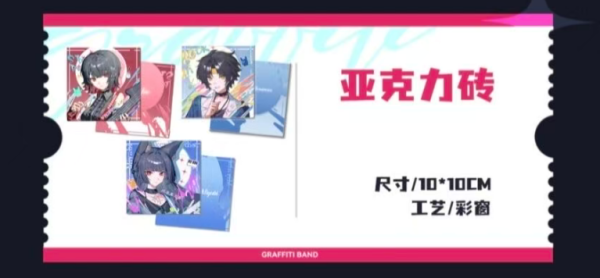 Zenless Zone Zero Harumasa, Ellen, Miyabi, Astra Yao, and Anby Graffiti Band Merchandise Collection