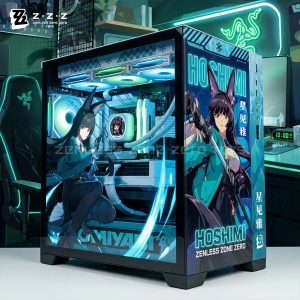 Customize Zenless Zone Zero Gaming Hoshimi Miyabi Themed Computer Case and Acc