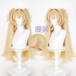 Zenless Zone Zero Claret Flint Cosplay Wig - Simulation Scalp, Thickened Fluffy Synthetic Fiber with Claw Clip