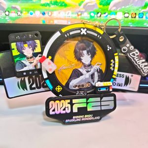 Zenless Zone Zero ChaPanda Asaba Harumasa Collab Coaster Magnetic Case & Display Stand