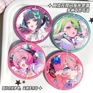 : High-definition Zenless Zone Zero Eri (Aria) badge featuring the Angels of Delusion theme and reflective coating.